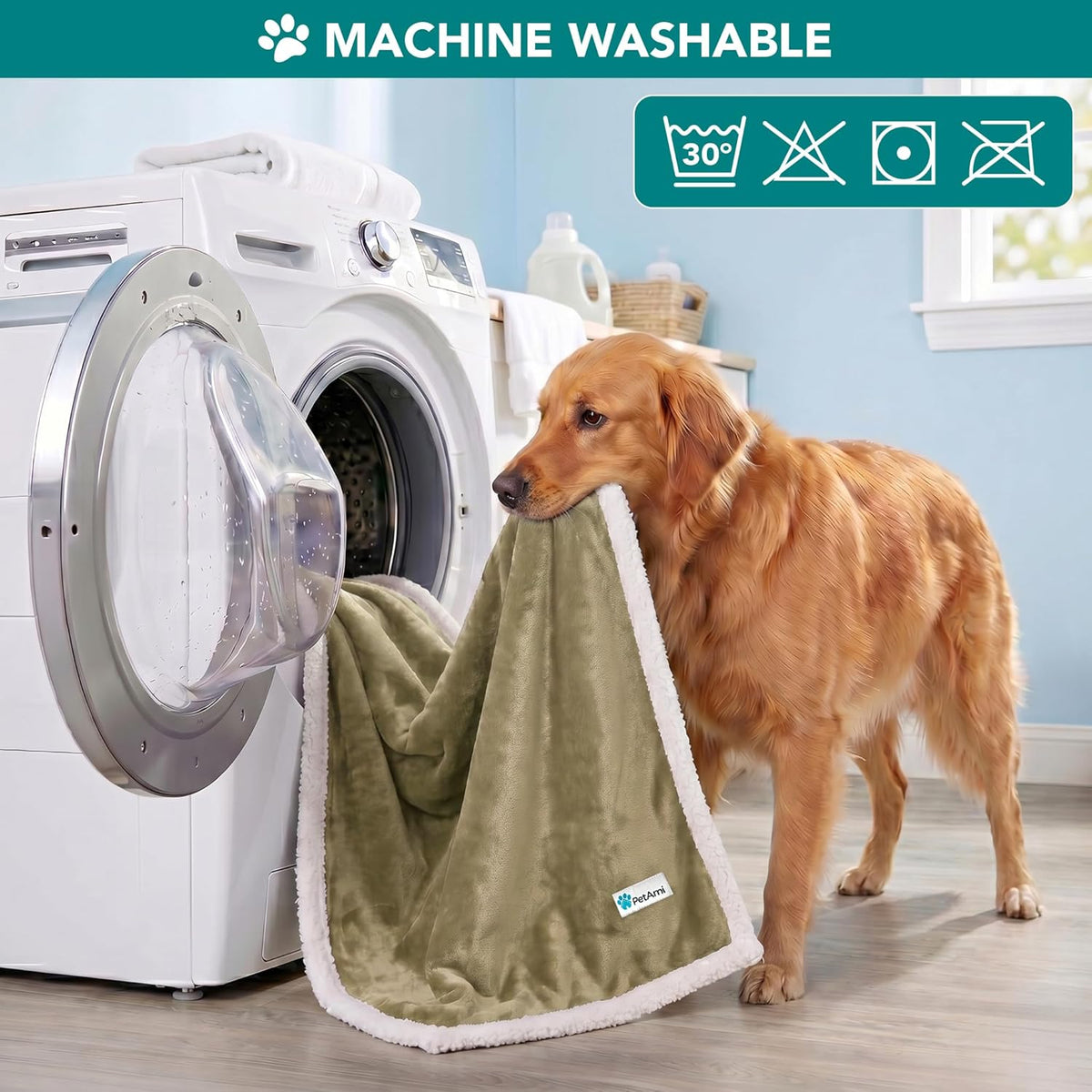 Dog Blanket for Large Medium Pets Cats, 80X60 Twin Size XL, Taupe