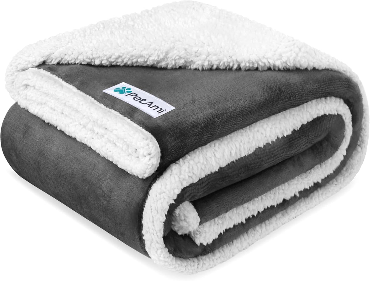 Waterproof Dog Blanket for Small Dog Puppy Cat, 29X40, Charcoal