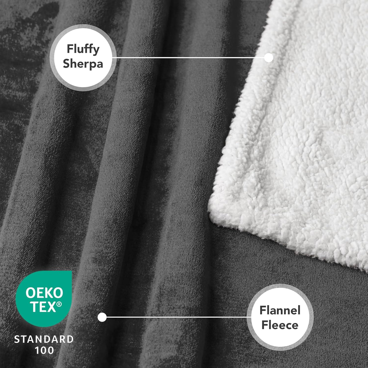 Waterproof Dog Blanket for Small Dog Puppy Cat, 29X40, Charcoal